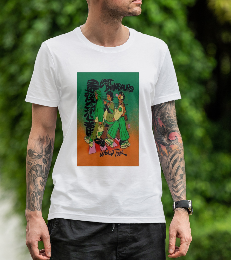 Last Dinosaurs 2024 World Tour Anime T-Shirt