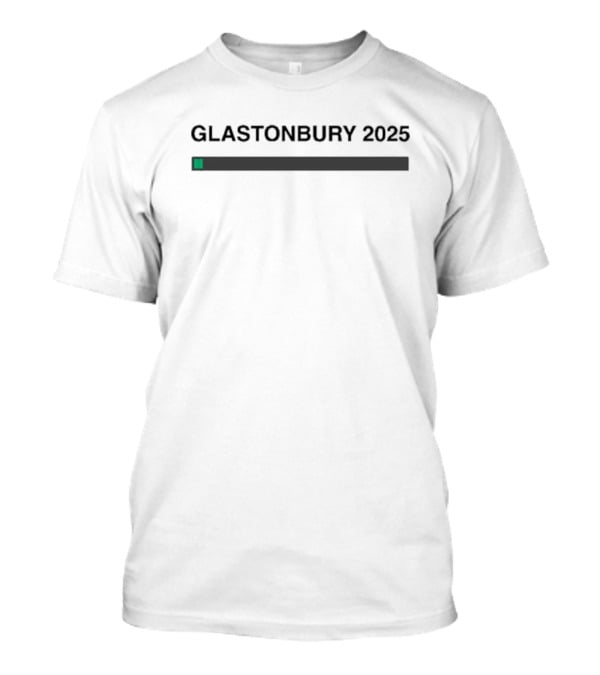 Glastonbury 2025 2 Green Bars Of Hell Loading Bar T-Shirt