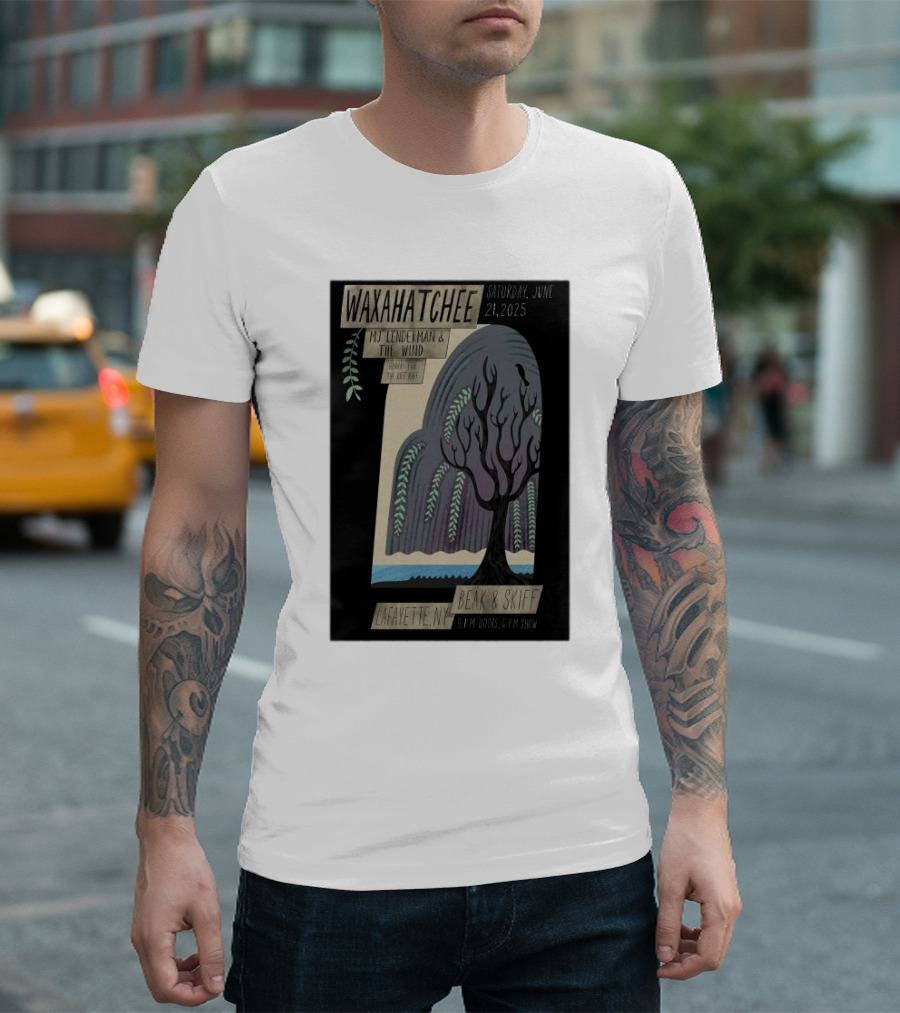 Waxahatchee With MJ Lenderman At Beak And Skiff Lafayette NY June 21 2025 Show Poster 5PM Doors 6PM Show T-Shirt