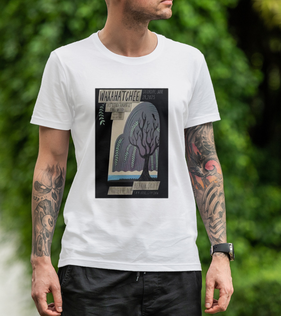 Waxahatchee With MJ Lenderman At Beak And Skiff Lafayette NY June 21 2025 Show Poster 5PM Doors 6PM Show T-Shirt