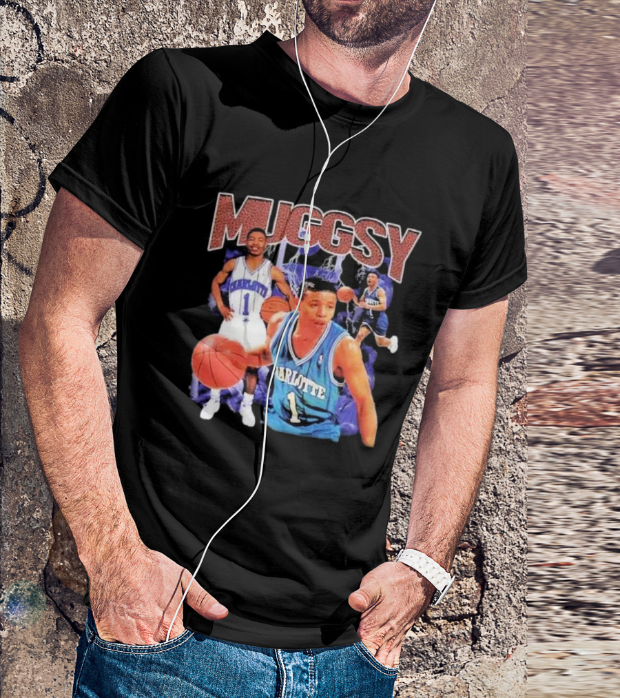 Muggsy Bogues Charlotte Basketball Legend T-Shirt