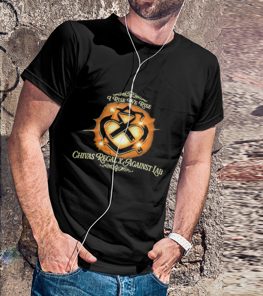 I Rise We Rise Chivas Regal X Against Lab Heart Logo Burst T-Shirt