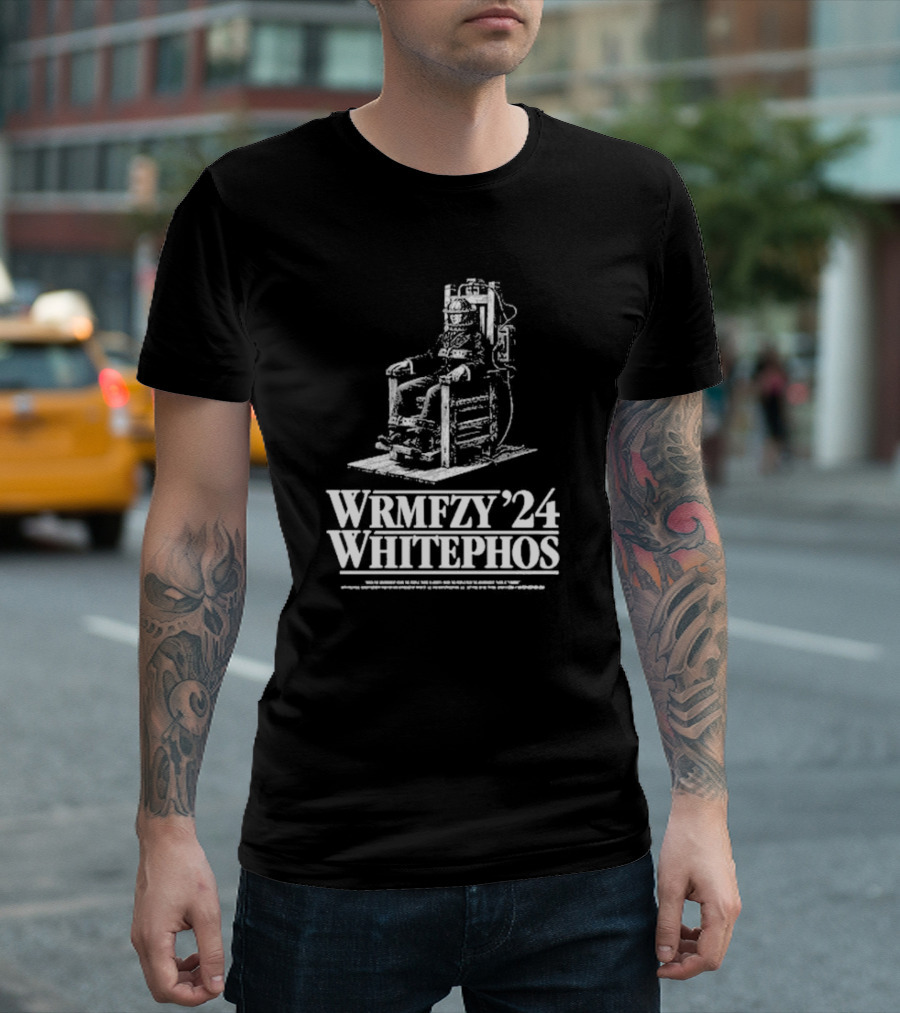 Wrmfzy '24 Whitephos Old Sparky Electric Chair T-Shirt