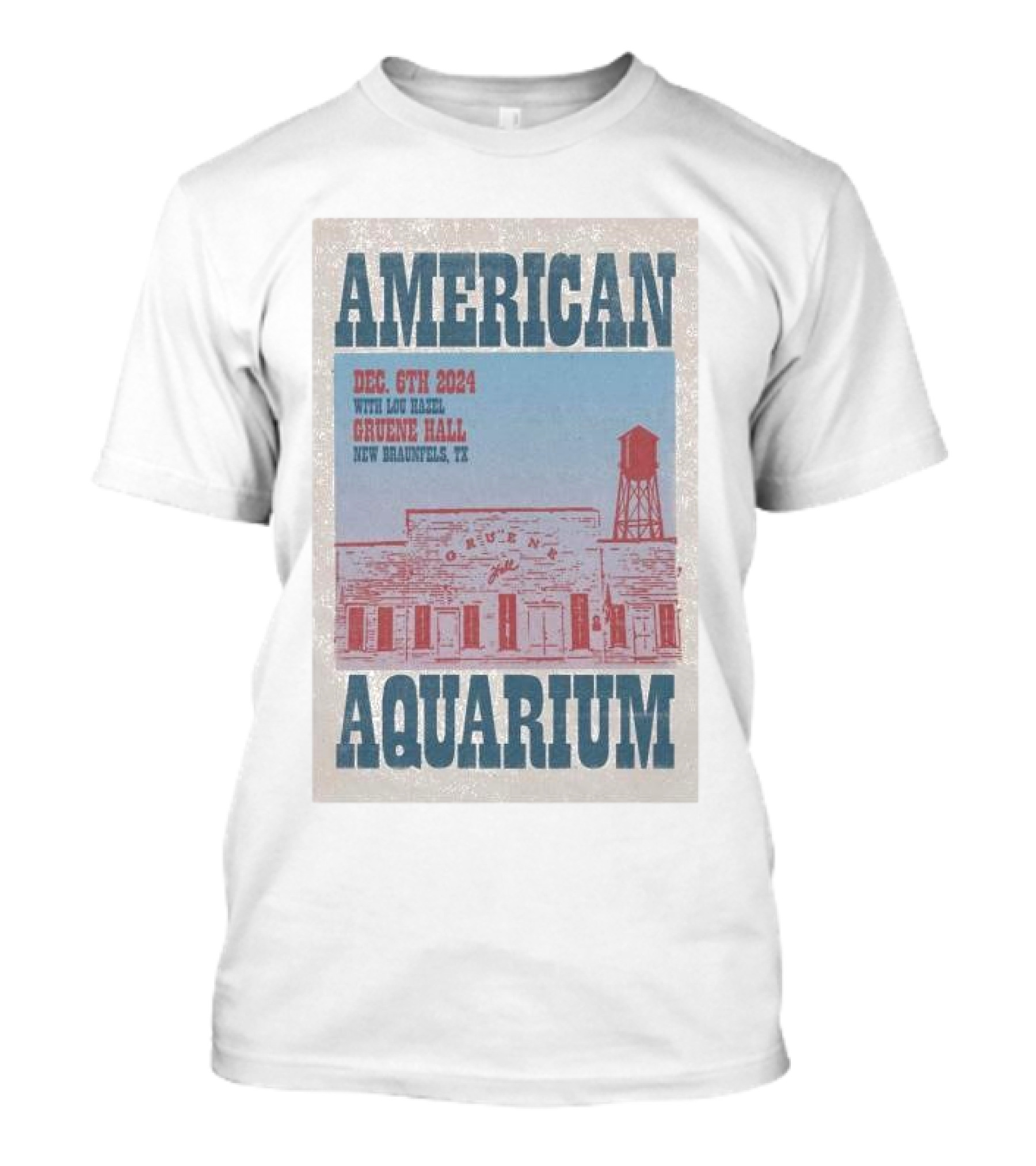 American Aquarium Gruene Hall December 6th 2024 New Braunfels TX Tour With Joe Hall T-Shirt