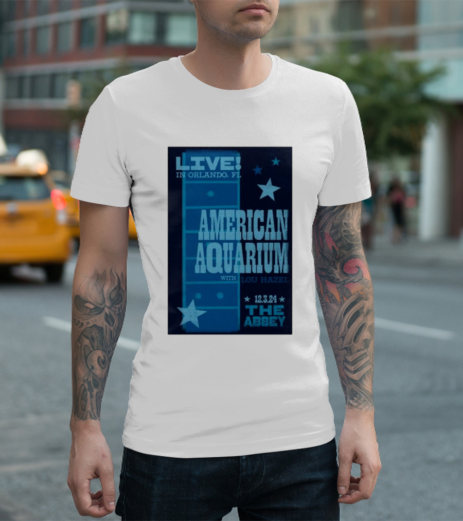 LIVE American Aquarium with Lou Hazel The Abbey Orlando FL 12.3.24 T-Shirt