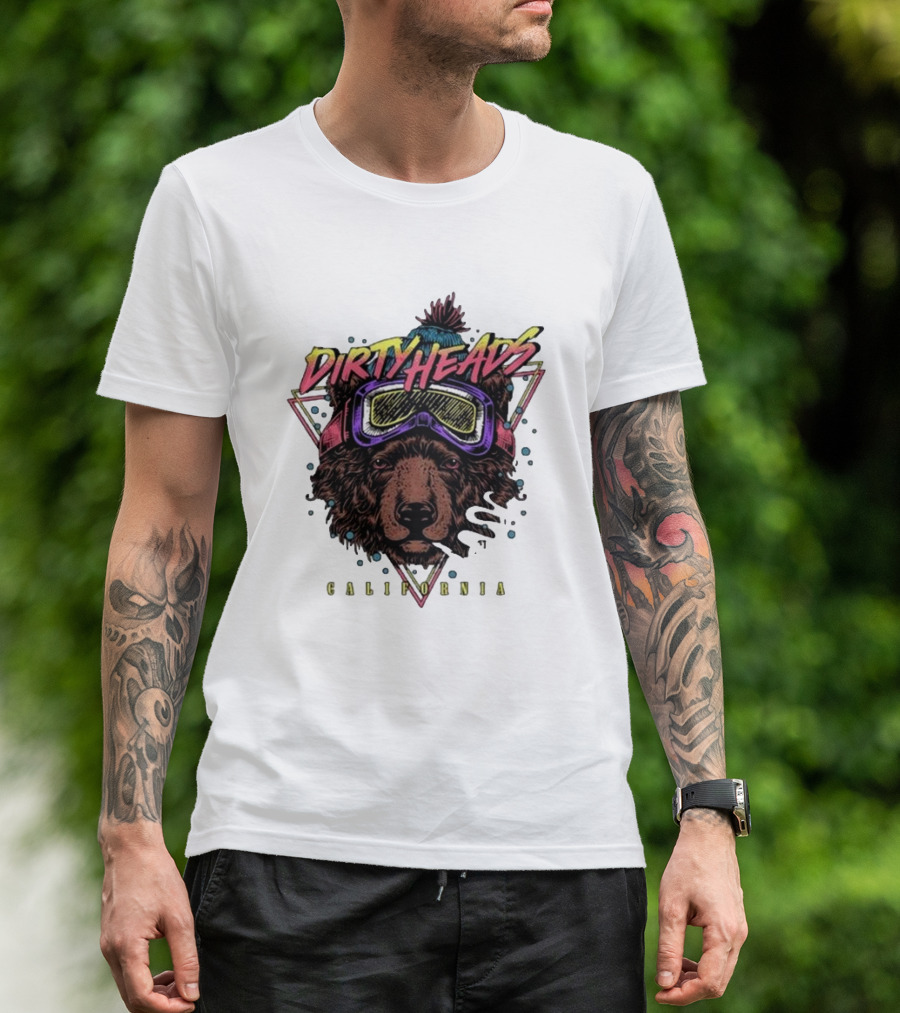 Dirty Heads California Bear With Goggles T-Shirt