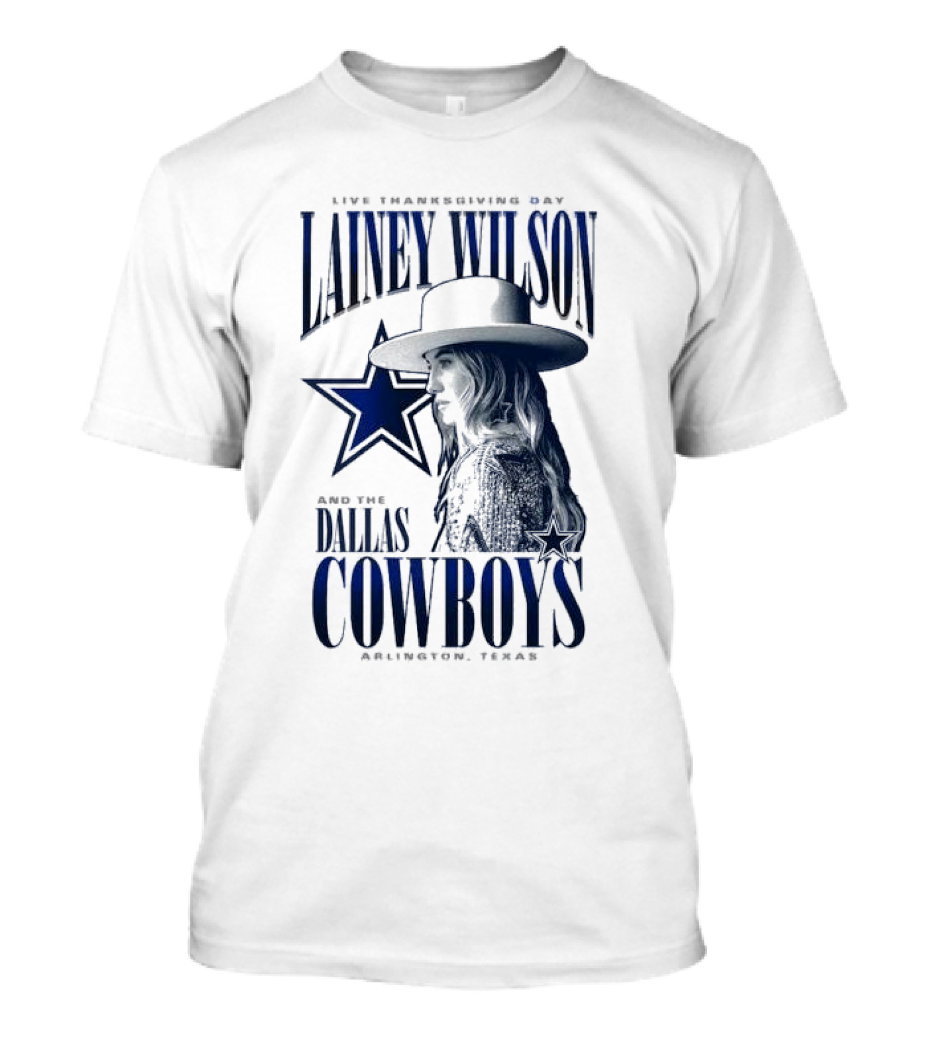 Live Thanksgiving Day Lainey Wilson And The Dallas Cowboys Arlington Texas T-Shirt