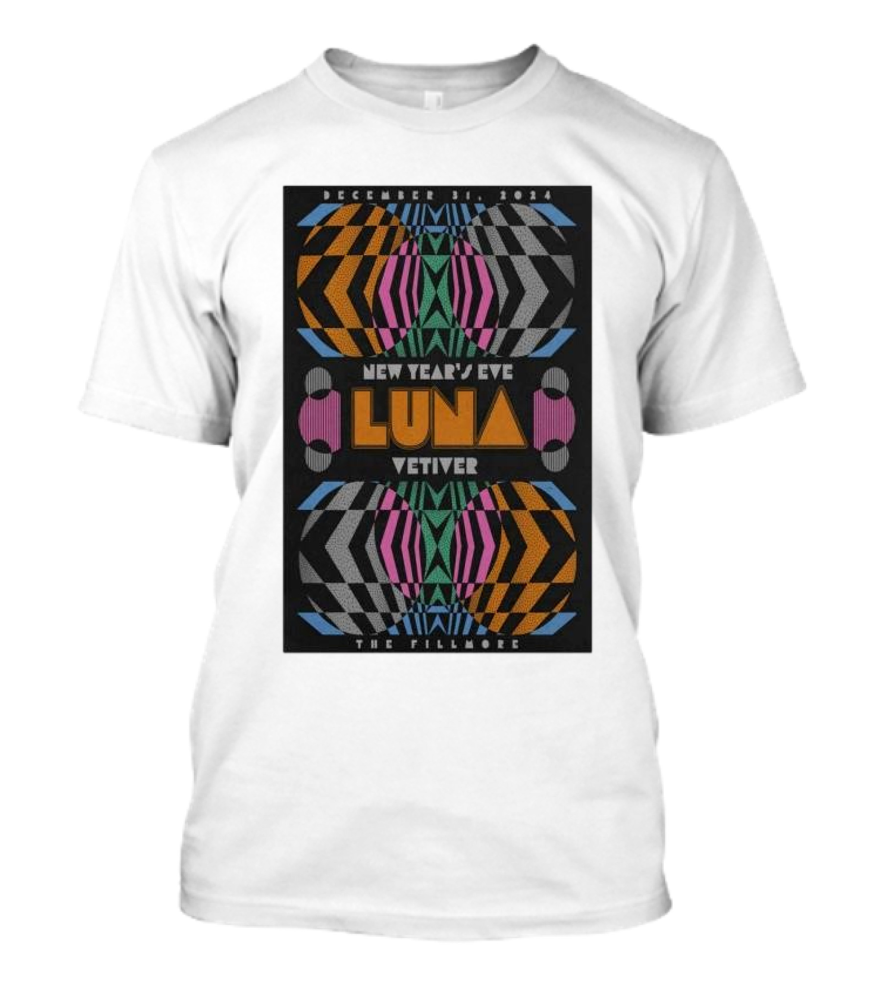 December 31 2024 New Year's Eve Luna Vetiver The Fillmore T-Shirt
