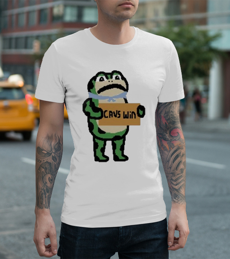 Cavs Win Victory Frog Pixel T-Shirt