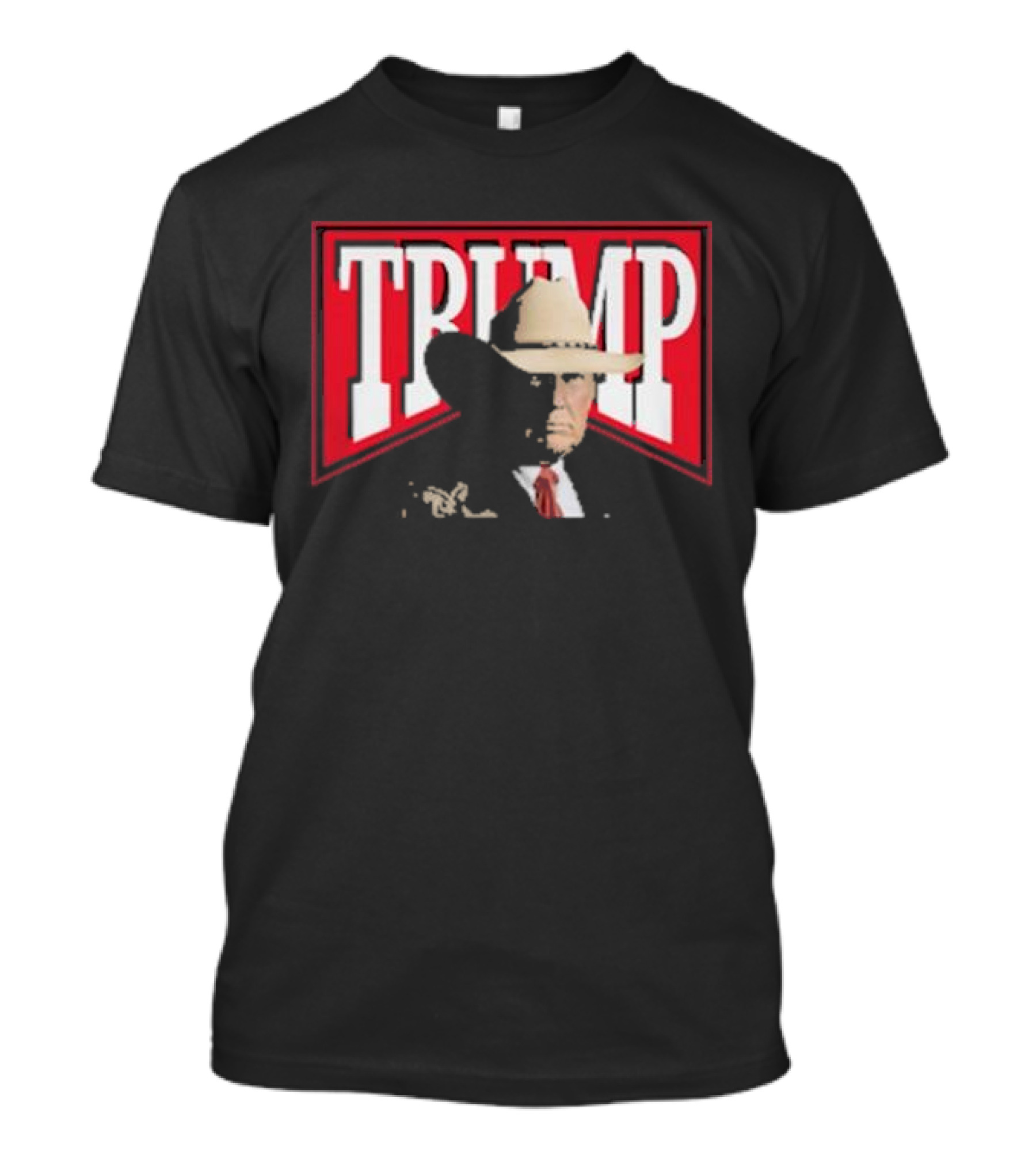 Trump Marlboro Man Parody Cowboy Hat T-Shirt