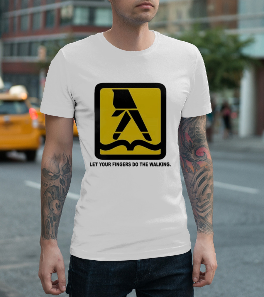 Yellow Pages Let Your Fingers Do The Walking Iconic T-Shirt