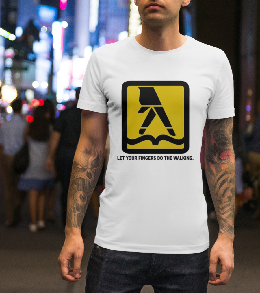 Yellow Pages Let Your Fingers Do The Walking Iconic T-Shirt