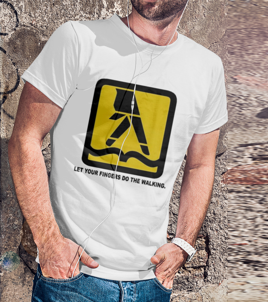 Yellow Pages Let Your Fingers Do The Walking Iconic T-Shirt