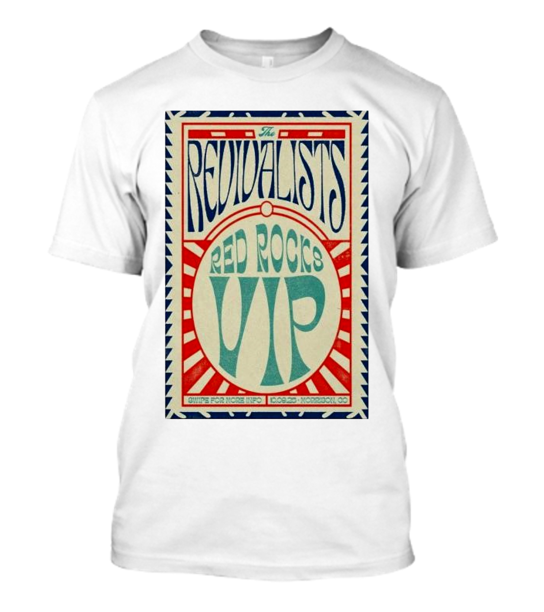 The Revivalists Red Rocks VIP CoMoBoCo Info T-Shirt
