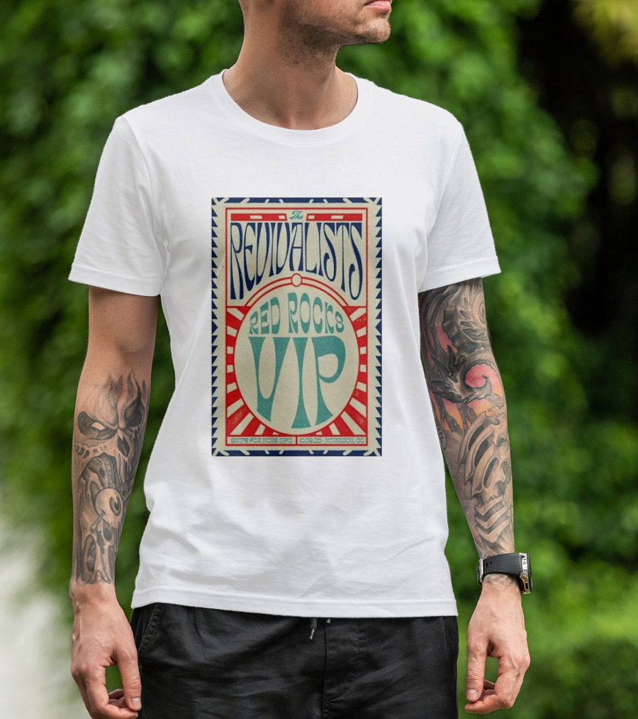 The Revivalists Red Rocks VIP CoMoBoCo Info T-Shirt