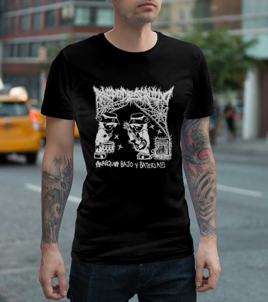 Ruido Destruido Anarquía Bajo Y Bateria Anarquía Bajo Y Batería T-Shirt