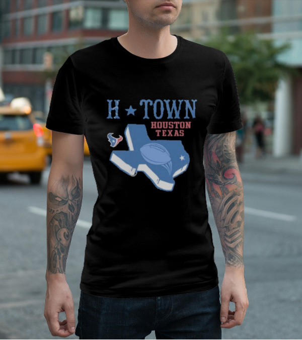 H-Town Houston Texas Football Texans T-Shirt