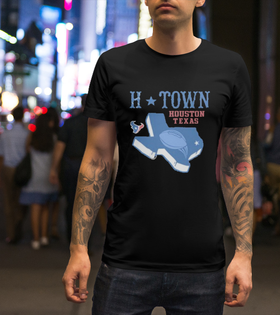 H-Town Houston Texas Football Texans T-Shirt