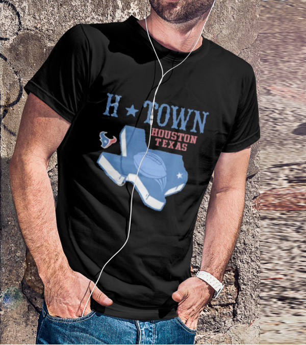 H-Town Houston Texas Football Texans T-Shirt