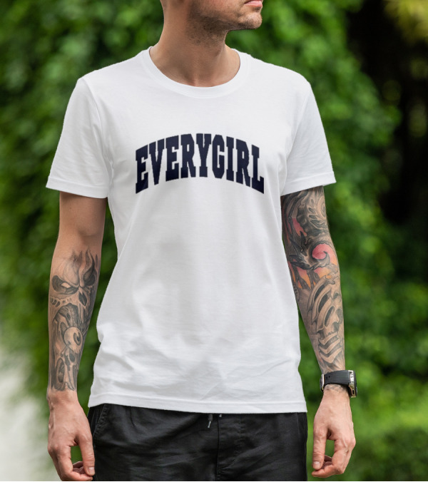 Everygirl Heather Grey Varsity T-Shirt