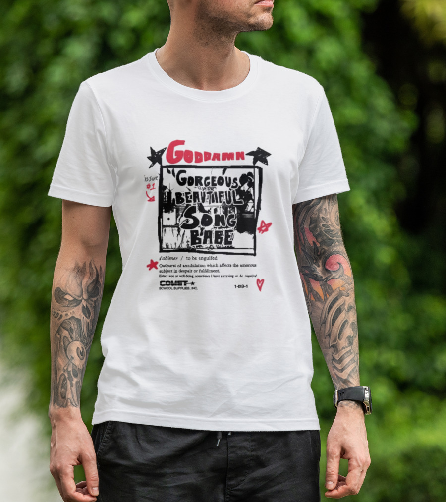 Yasi X Goddamn Gorgeous Beautiful Song Bae Issue #1 Night Gallery GGBS Colt School Supplies Inc T-Shirt