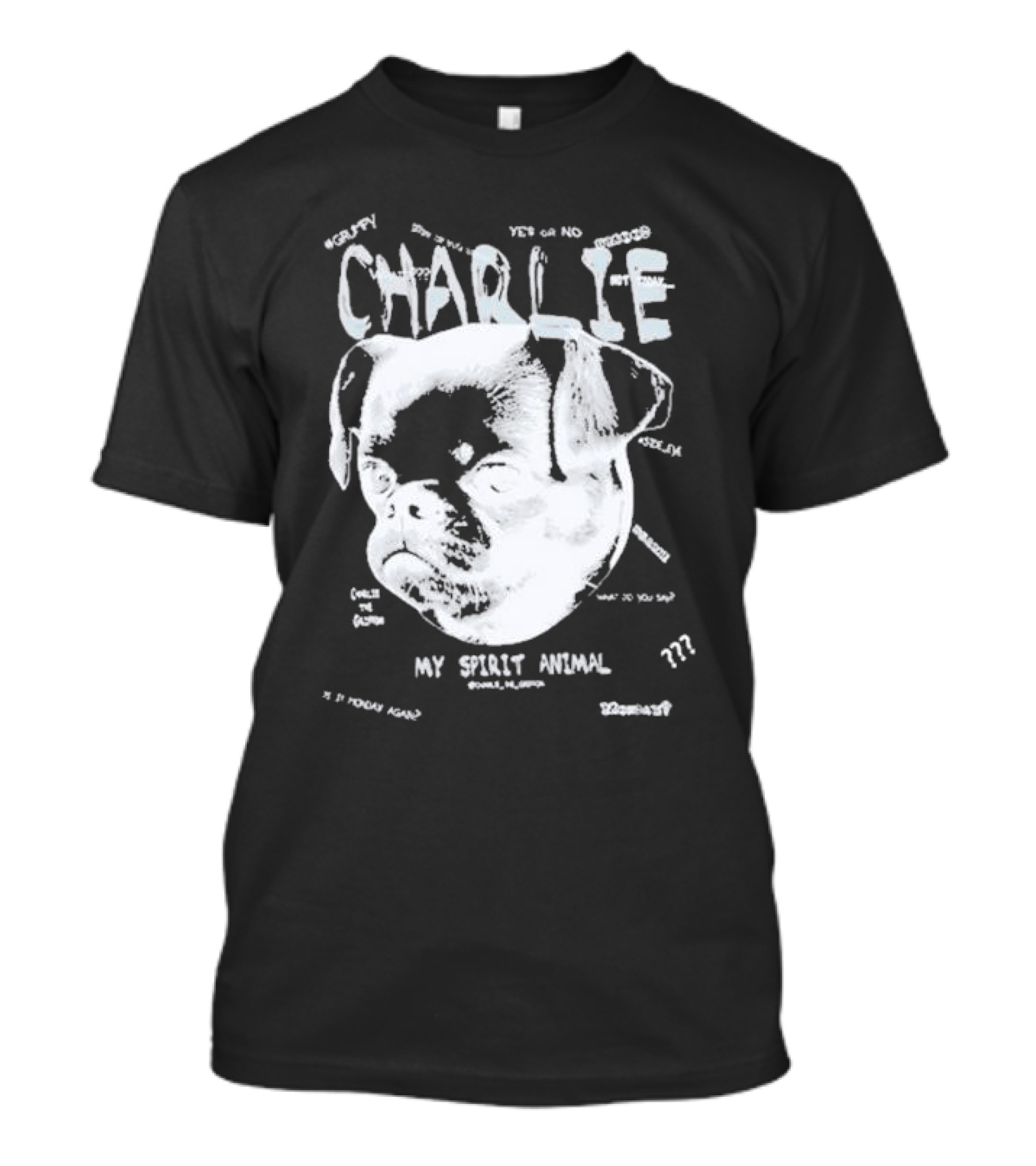 Zlitay Charlie Griffon Yes Or No My Spirit Animal Dogface Eyes T-Shirt