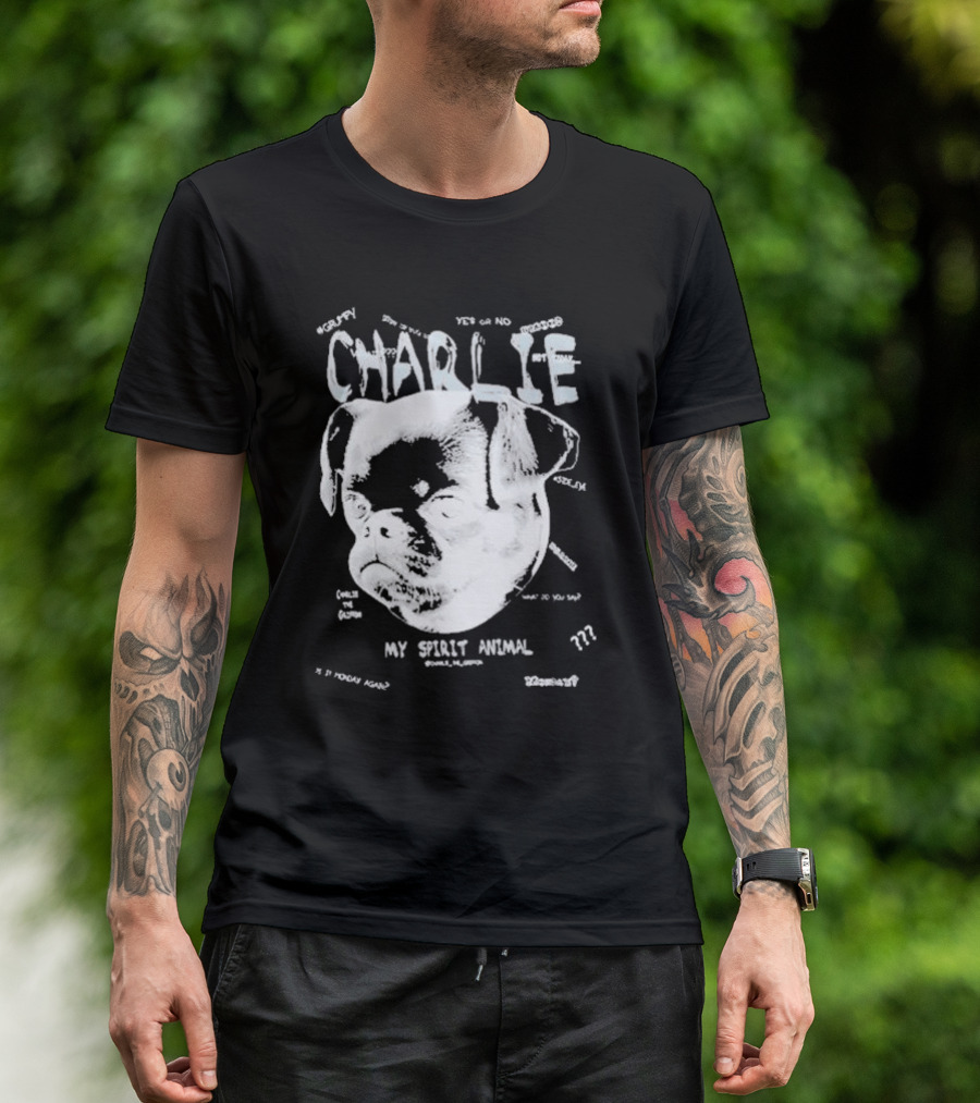 Zlitay Charlie Griffon Yes Or No My Spirit Animal Dogface Eyes T-Shirt