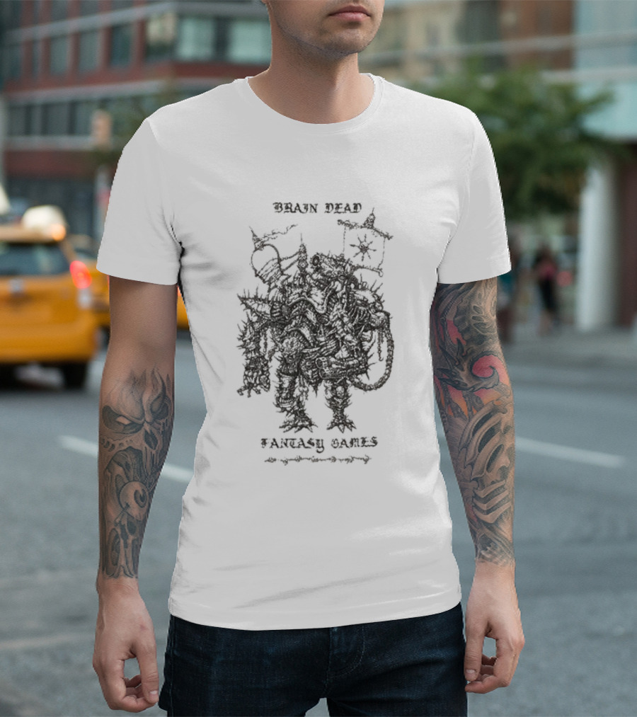 Brain Dead Bio Mechanical Overlord Fantasy Games T-Shirt