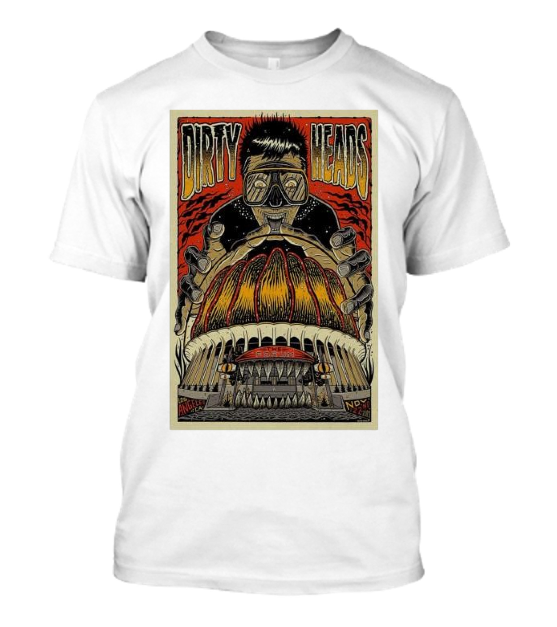 Dirty Heads Inglewood Concert November 22 2024 Sci-Fi Monster T-Shirt