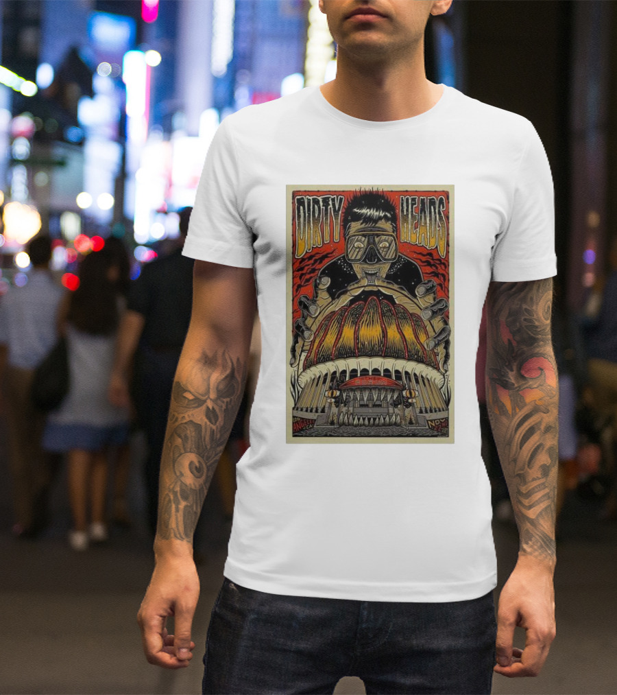 Dirty Heads Inglewood Concert November 22 2024 Sci-Fi Monster T-Shirt