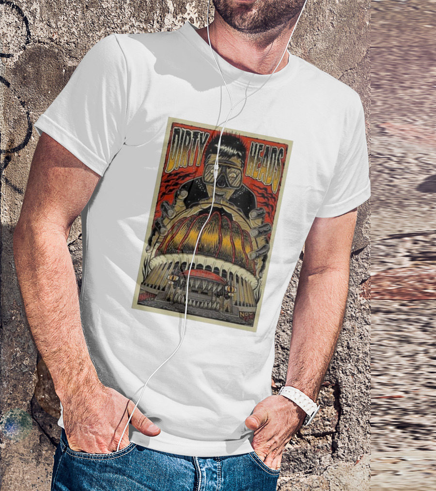 Dirty Heads Inglewood Concert November 22 2024 Sci-Fi Monster T-Shirt