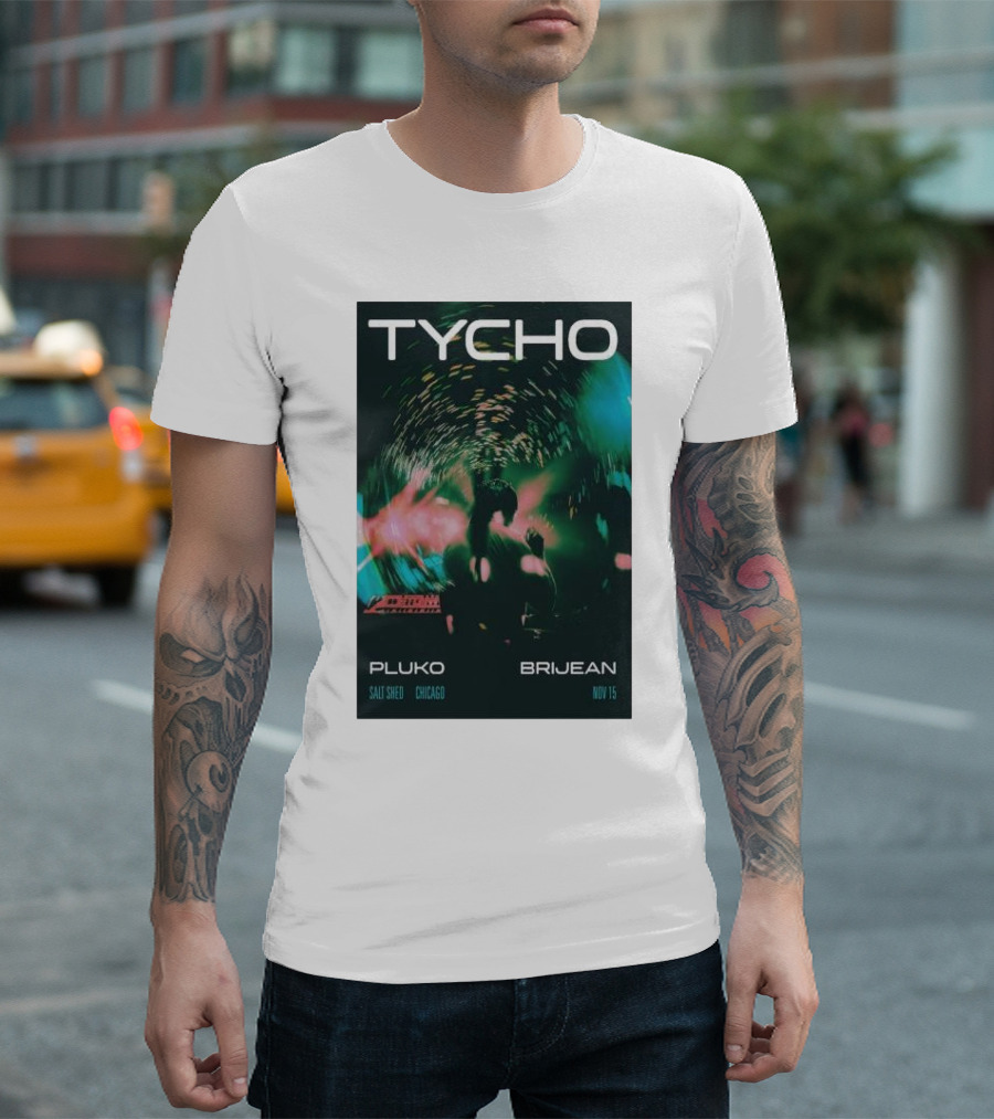 TYCHO Salt Shed Chicago Nov 15 Pluko Brijean Tour T-Shirt