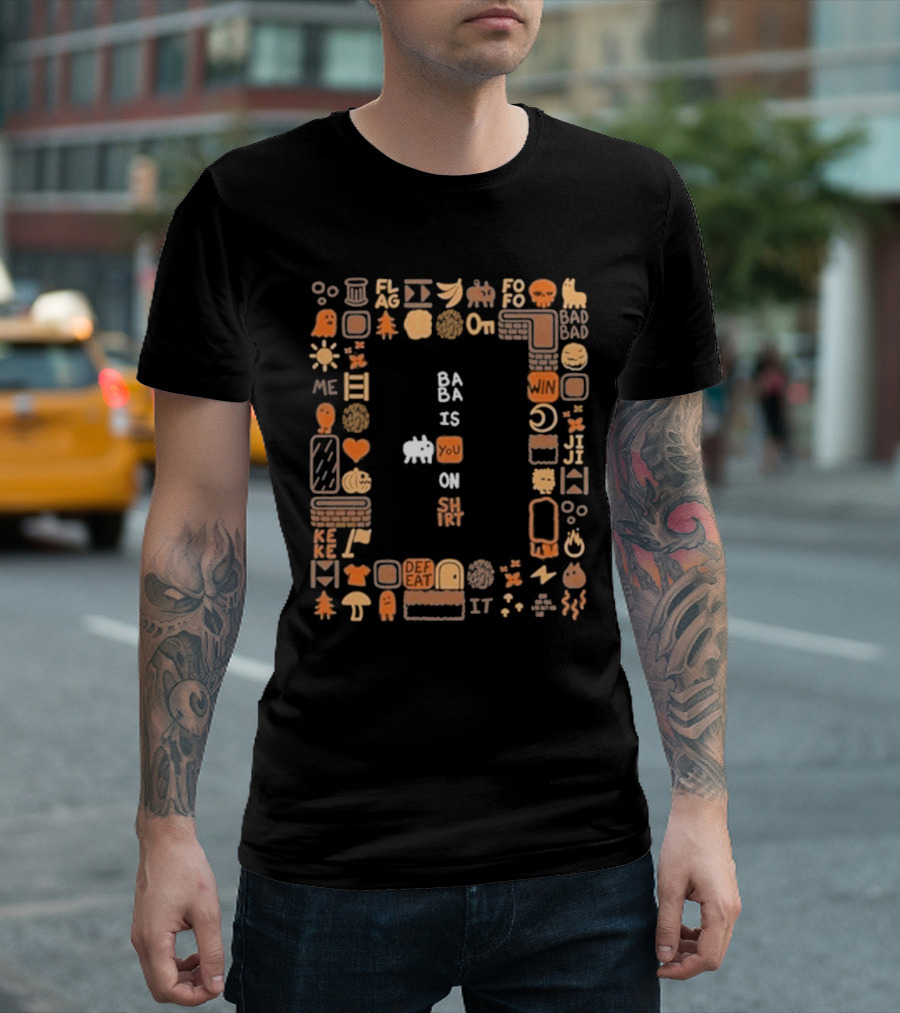 Ba Ba Is You On Shirt Iconic Game Elements T-Shirt