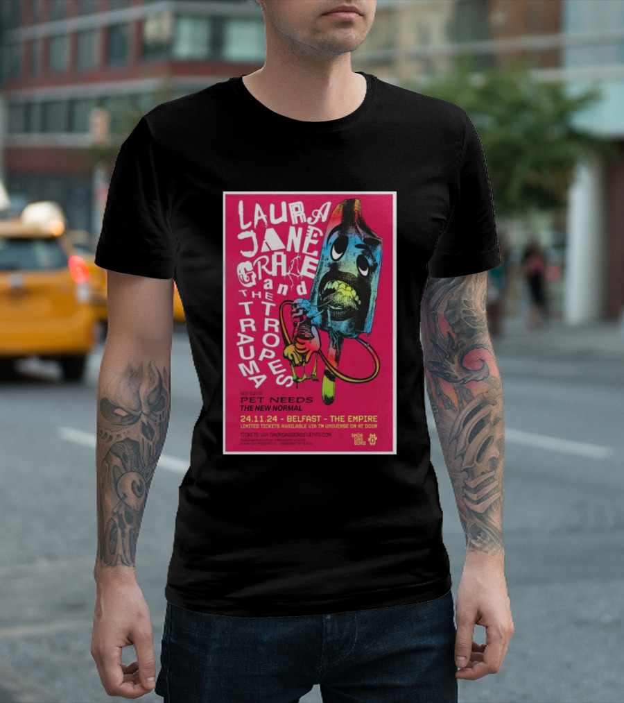 Laura Jane Grace and The Devouring Mothers with Pet Needs and The New Normal Belfast 24.11.24 The Empire T-Shirt