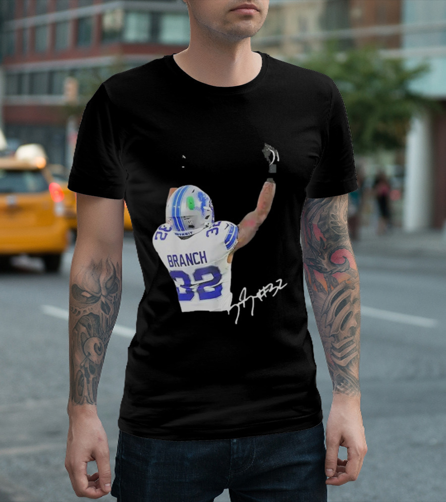 Lions Branch 32 Middle Finger Gesture T-Shirt