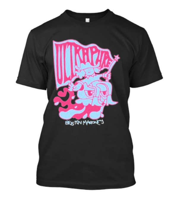 Briston Maroney Ultrapure Pink And Blue Caricature T-Shirt