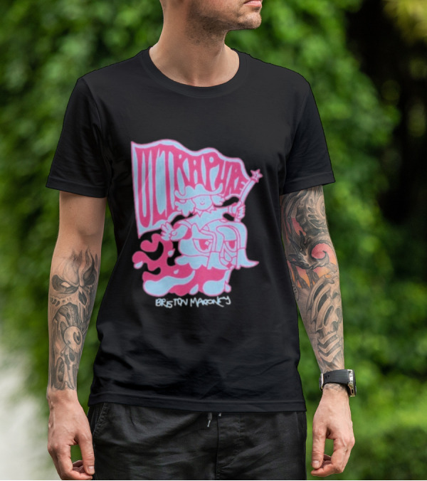 Briston Maroney Ultrapure Pink And Blue Caricature T-Shirt