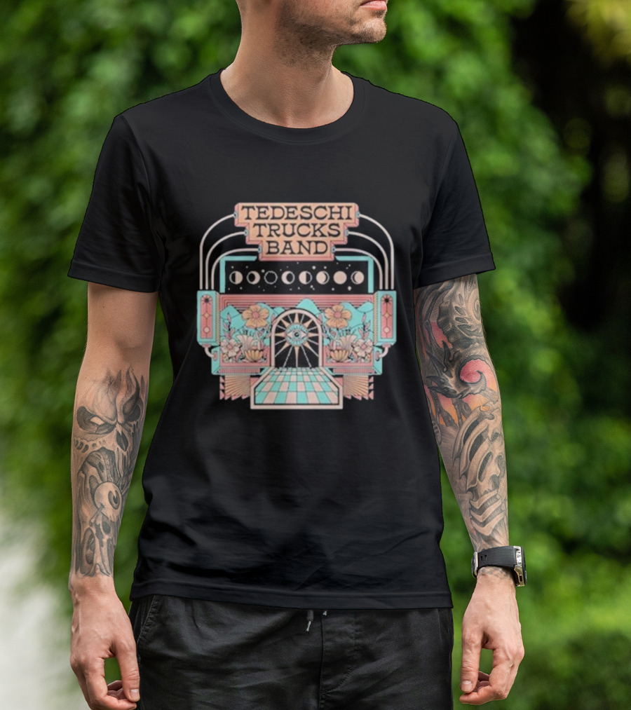 Tedeschi Trucks Band Moon Phases Floral Doorway T-Shirt