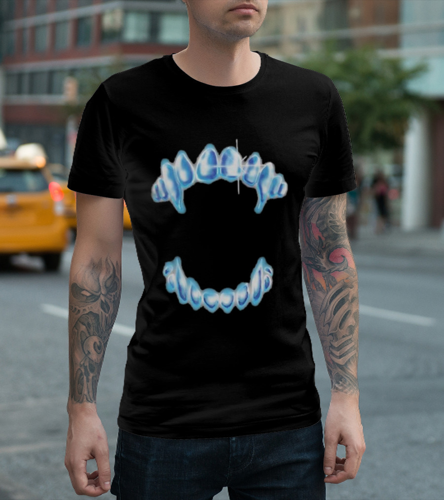 Dom Dolla Cave Fangs Blue Ice Grillz T-Shirt