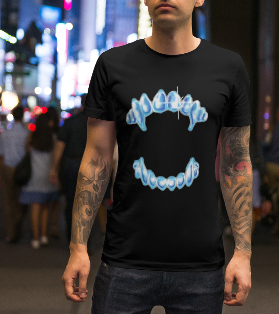 Dom Dolla Cave Fangs Blue Ice Grillz T-Shirt