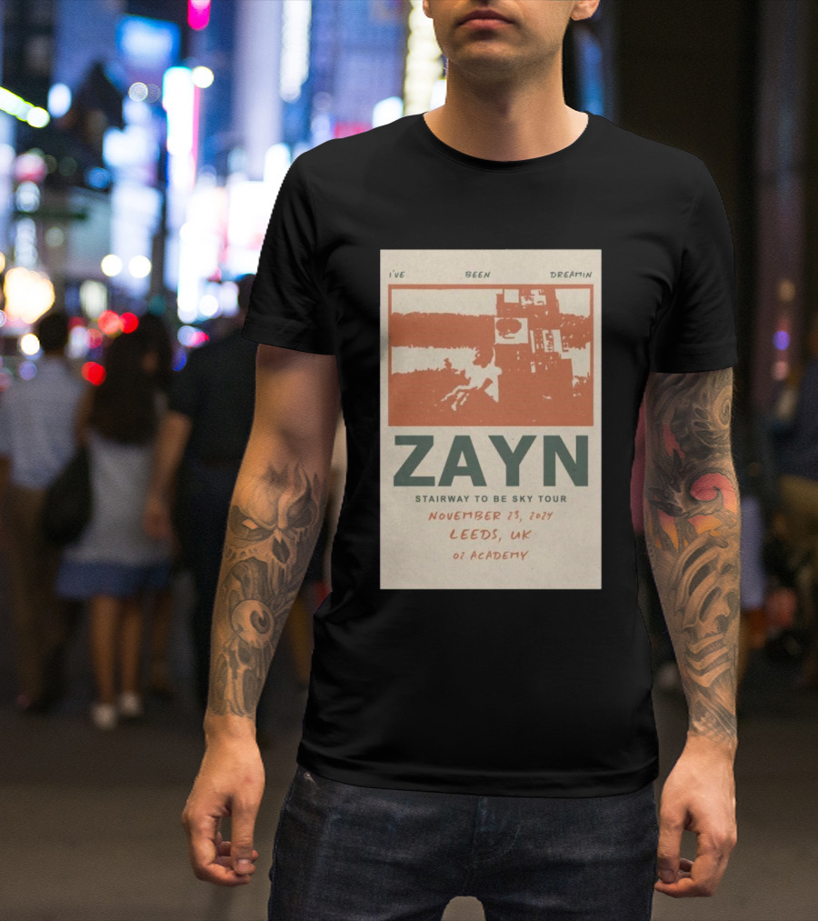 Zayn Stairway To Be Sky Tour Leeds UK November 23 2024 O2 Academy T-Shirt