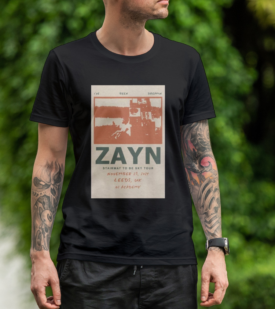 Zayn Stairway To Be Sky Tour Leeds UK November 23 2024 O2 Academy T-Shirt