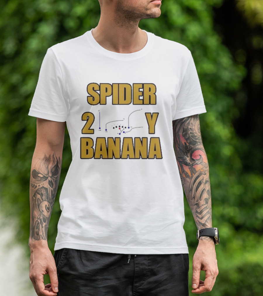 Jon Gruden Spider 2 Y Banana Football Play Diagram T-Shirt