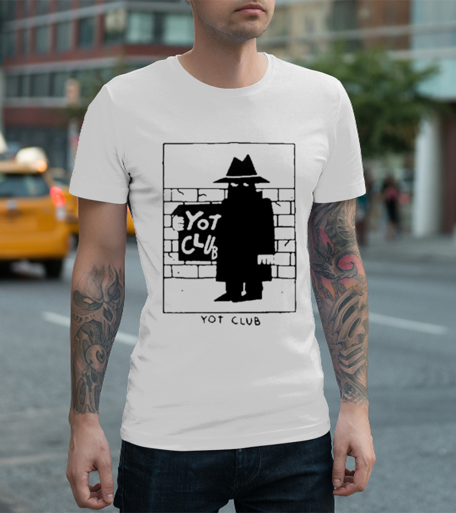 Yot Club Mysterious Silhouette Art Lazy Eyes Show T-Shirt
