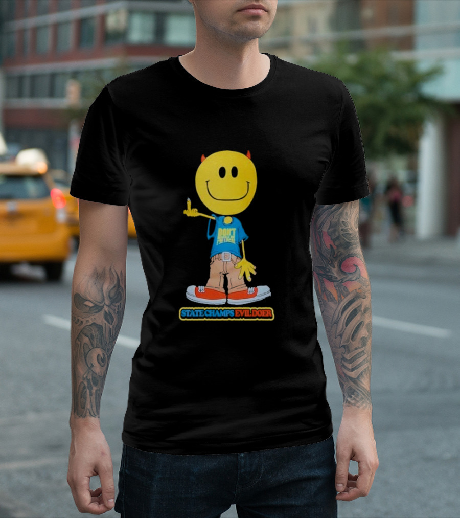 State Champs Evil Doer Don't Panic Emoji Collab T-Shirt