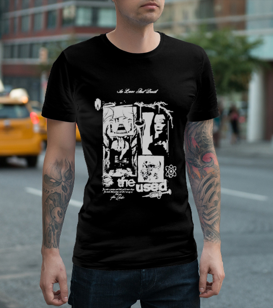 The Used Albums No Love And Death In Love And Death T-Shirt