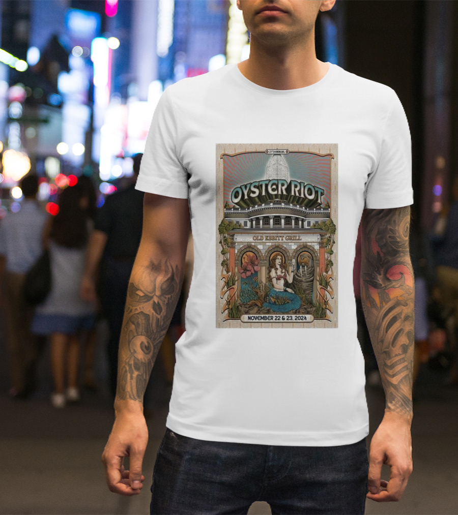 27th Annual Oyster Riot Old Ebbitt Grill November 22-23 2024 Washington DC T-Shirt