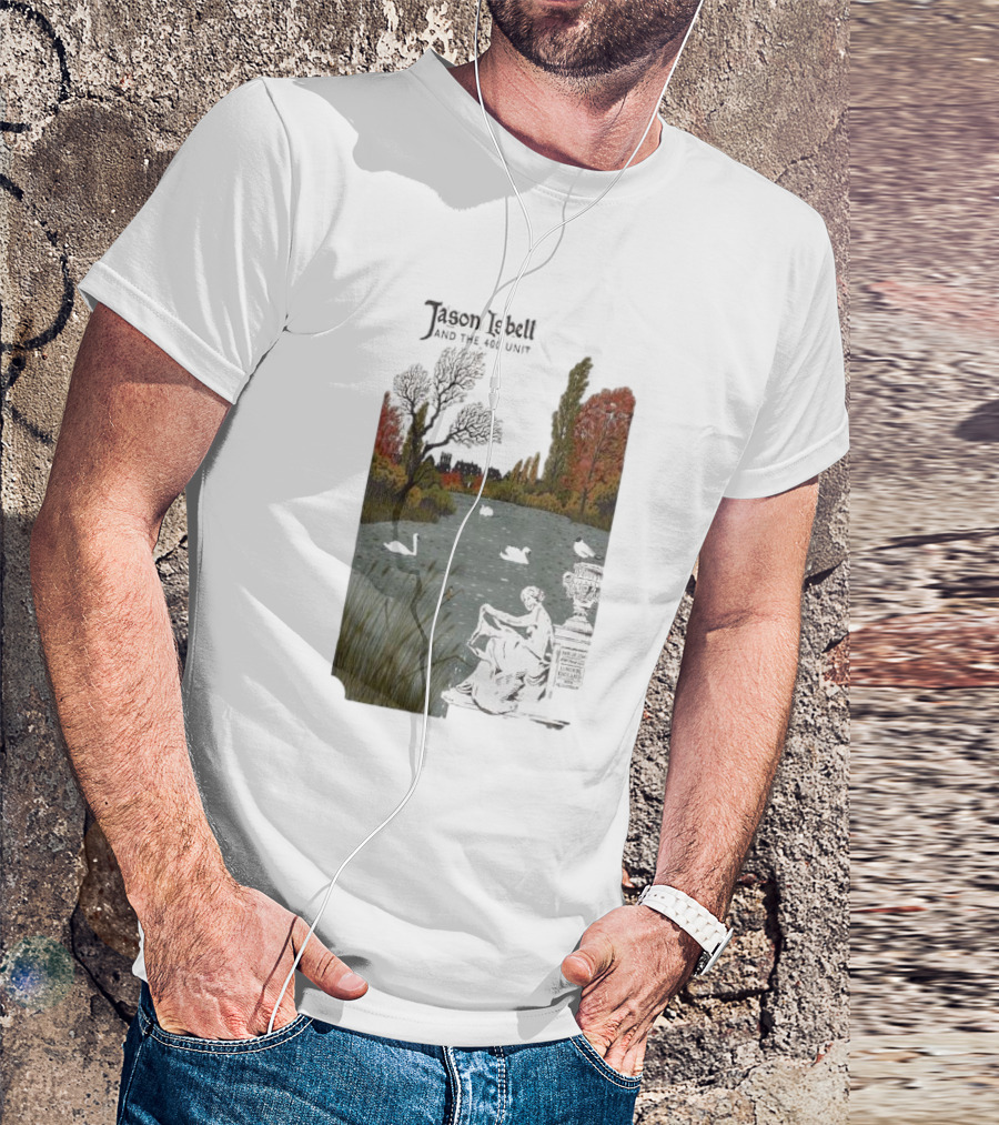 Jason Isbell And The 400 Unit November 25 2024 Eventim Apollo London UK Scenic Artwork With Swans T-Shirt