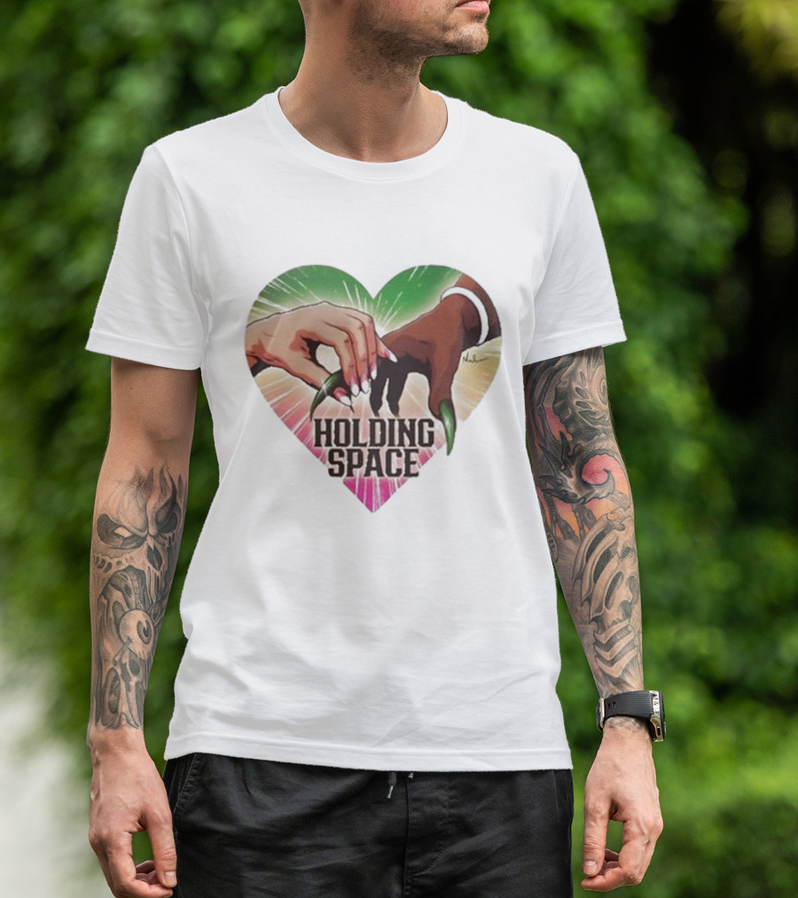 Nordacious Holding Space Heart Hands Diversity T-Shirt