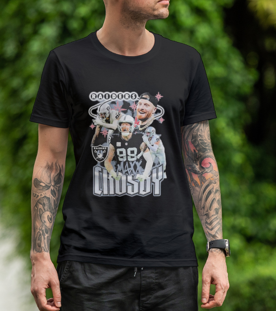 Maxx Crosby Raiders NFL Football Star Las Vegas Player T-Shirt